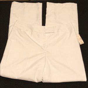 White linen pants